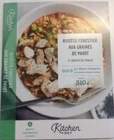 Risotto forestier aux graines de pavot et émincé de poulet