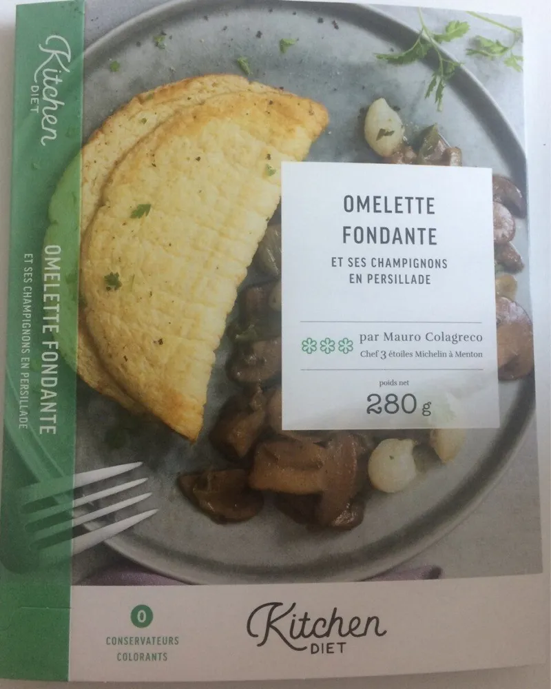 Omelette fondante et ses champignons en persillade