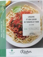 Linguine et son caviar de tomates et thon au citron