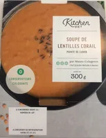 Soupe de lentilles corail , pointe de cumin