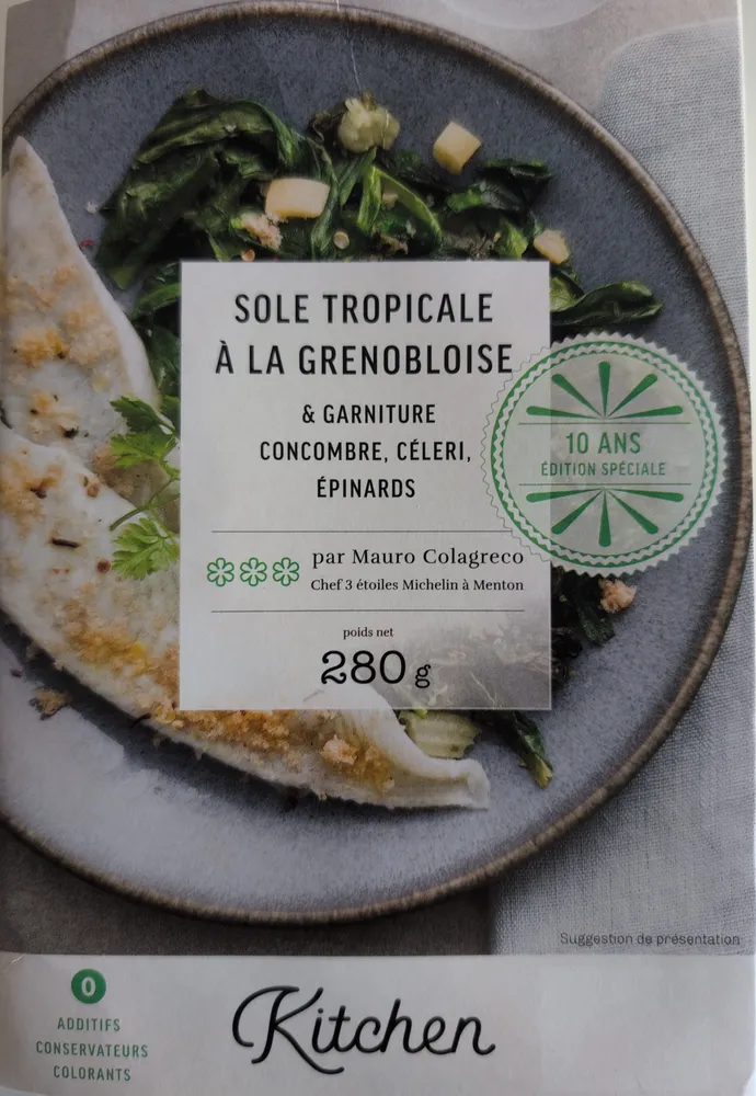 Sole tropicale à la grenobloise