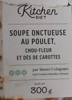 Soupe onctueuse au poulet choux-fleur et dès de carottes