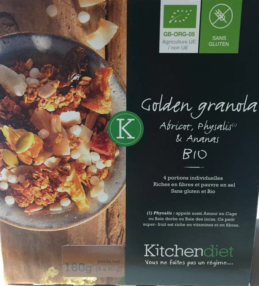 Granola croustillant Bio Sans Gluten aux fruits jaunes