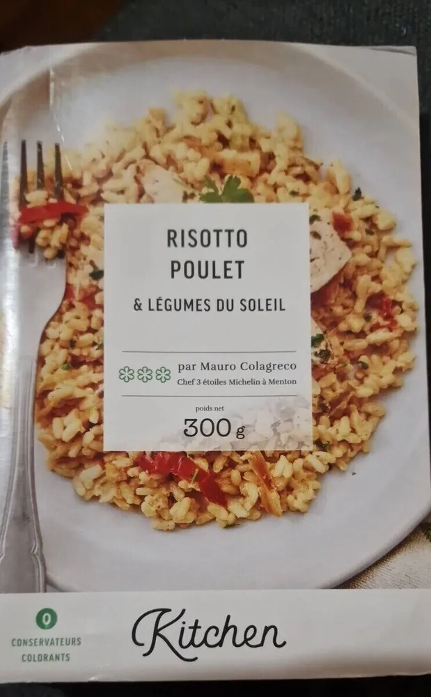 Risotto de poulet & légumes du soleil