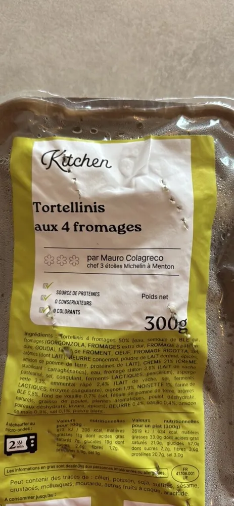 Tortellinis aux 4 fromages