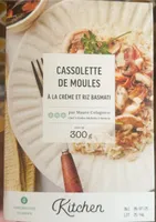 Cassolette de moules à la crème et riz basmati