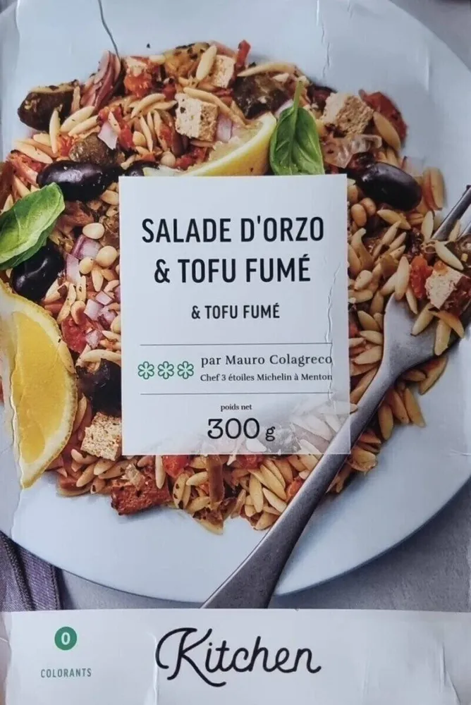 Salade d'orzo et tout fumé