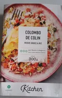 Colombo de colin patate douce et riz