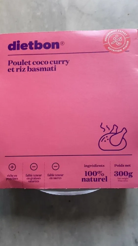 Poulet coco curry et riz basmati