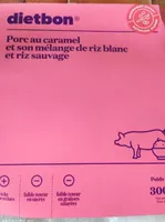 Porc au caramel au riz blanc