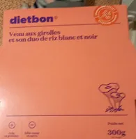 Veau aux girolles et son duo de riz blanc et noir