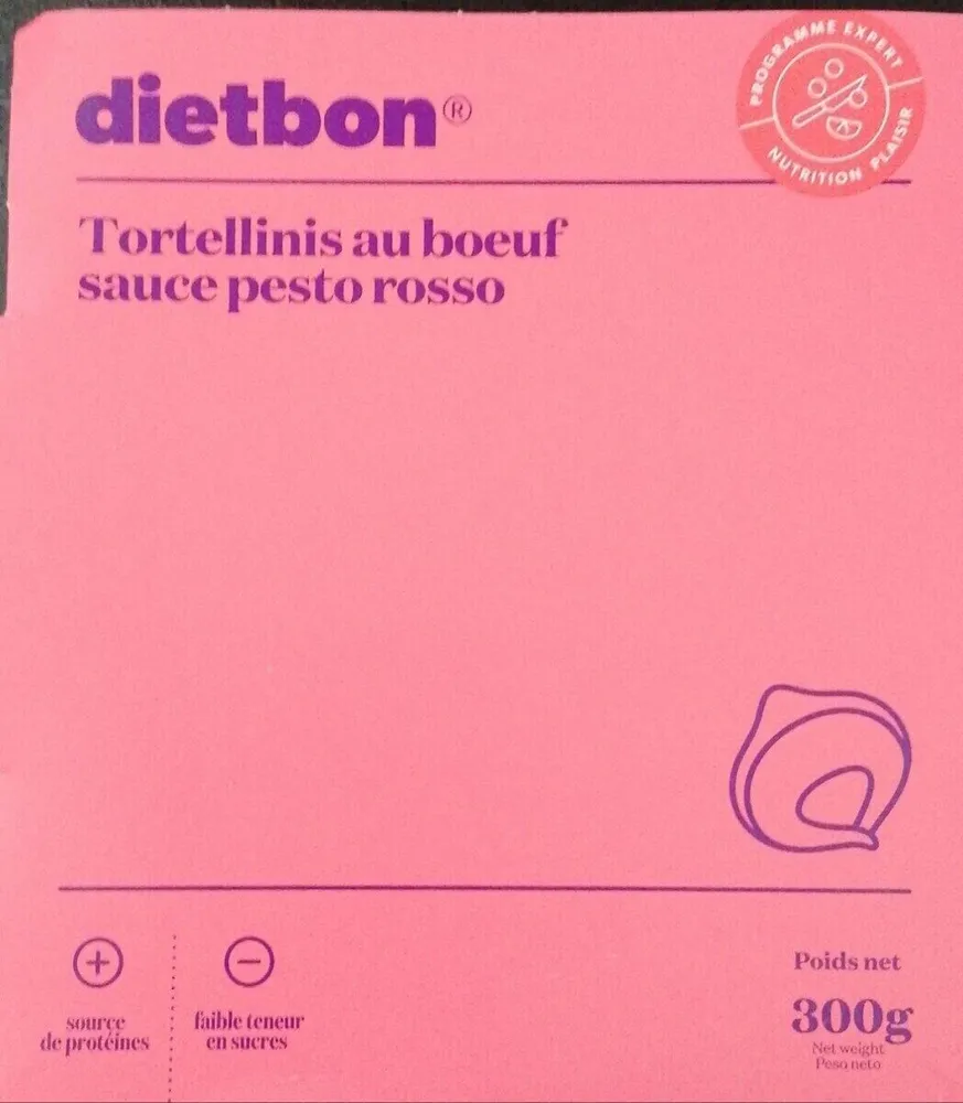 Tortellinis aux bœuf sauce pesto rosé