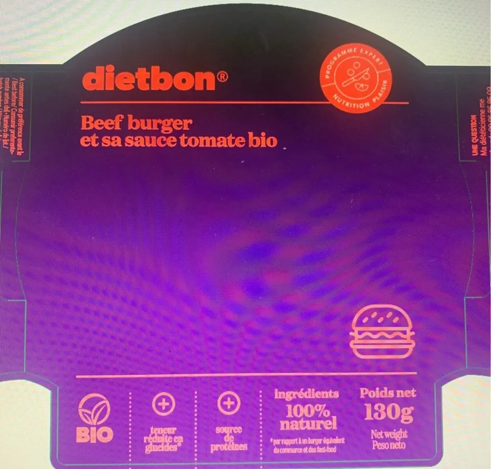 Beef burger et sa sauce tomate bio