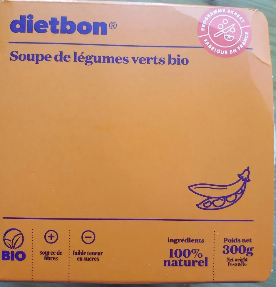 Soupe de légumes verts Bio
