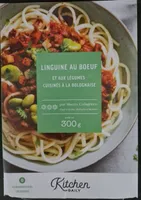 Linguine au boeuf et aux légumes cuisinés à la bolognaise