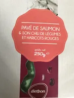 Pavé de Saumon et son Chili de légumes, et haricots rouges