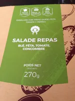 Salade repas ble feta concombre tomate