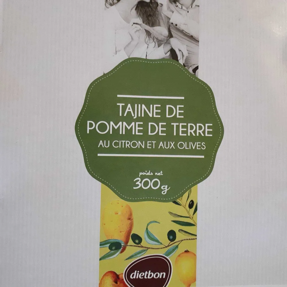 Tagine de mouton et pomme de terre au citron et aux olives