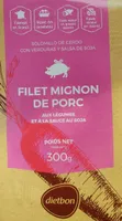 Filet mignon de porc aux légumes et à la sauce au soja