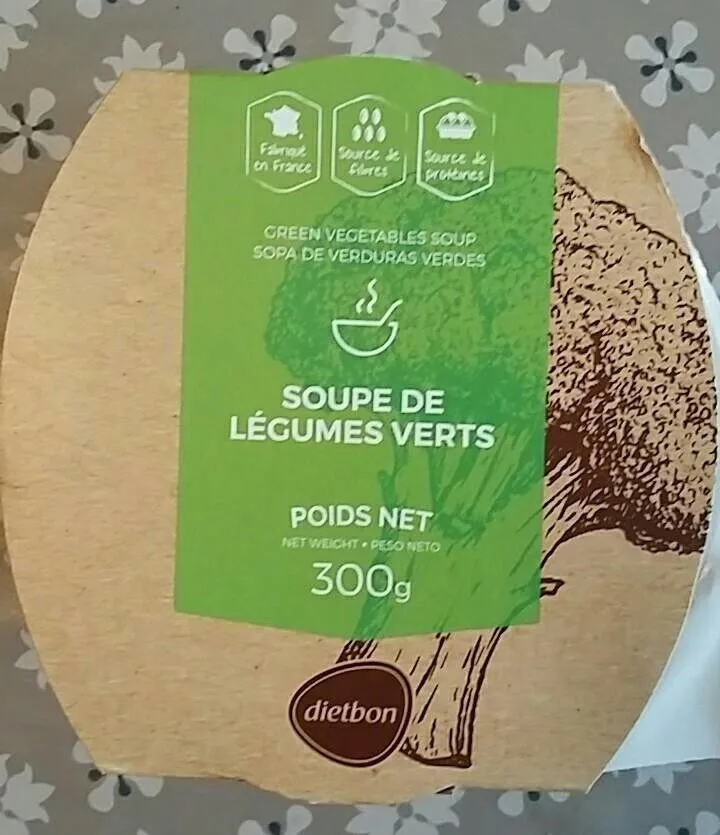 Soupe de légumes verts