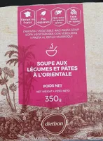 Soupe Orientale aux légumes et pates