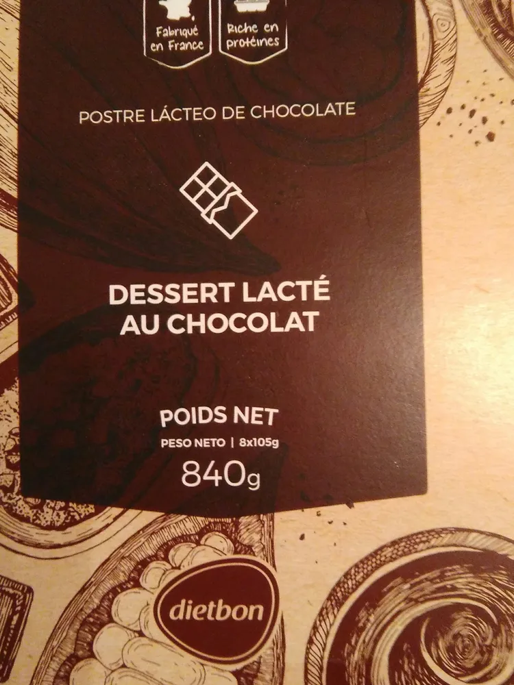 Dessert lacté au chocolat