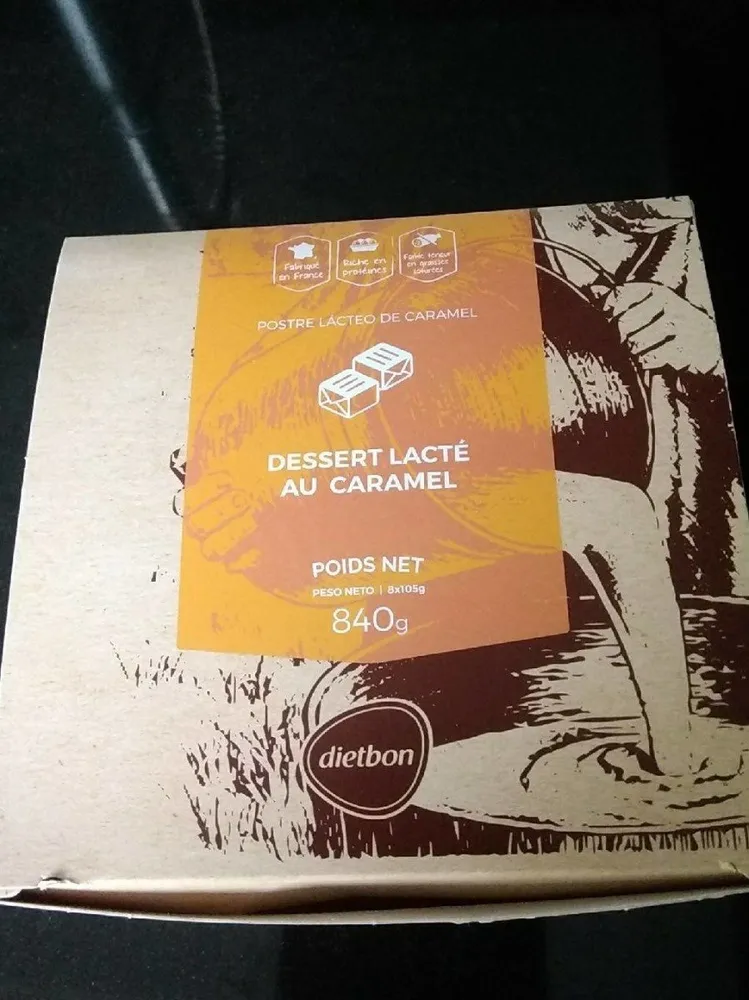 Dessert lacté au caramel