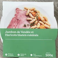 Jambon de Vendée et haricots blancs cuisinés