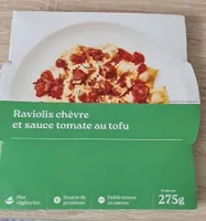 Raviolis chèvre sauce tomate tofu