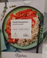 Poulet basquaise et son riz pilaf