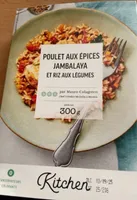 Poulet aux épices jambalaya et riz aux légumes