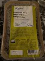 Emincé de boeuf sauce au poivre et tagliatelles