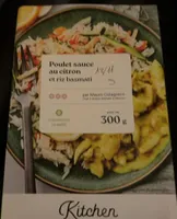 Poulet sauce au citron et rie basmati