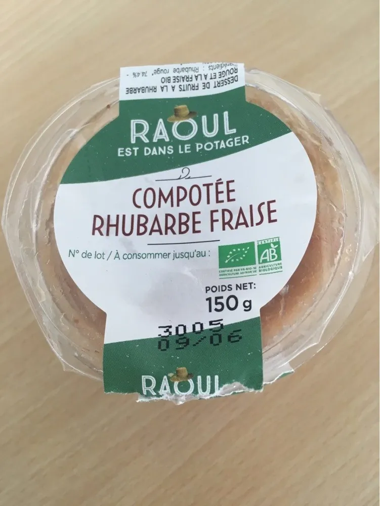 Compote rhubarbe fraise