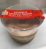ENTREMETS CHOCOLAT MARRON POIRE AUX ÉPICES