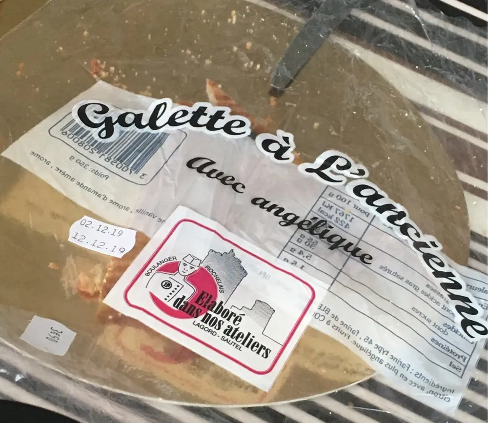 Galette à l'ancienne avec de l'angélique