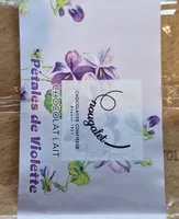 Chocolat au lait pétales de violette