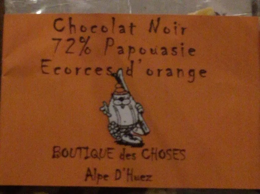 Chocolat noir 72% Papouasie Ecorces d’orange