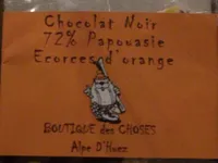Chocolat noir 72% Papouasie Ecorces d’orange