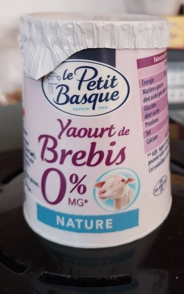 yaourt maigre lait brebis nature