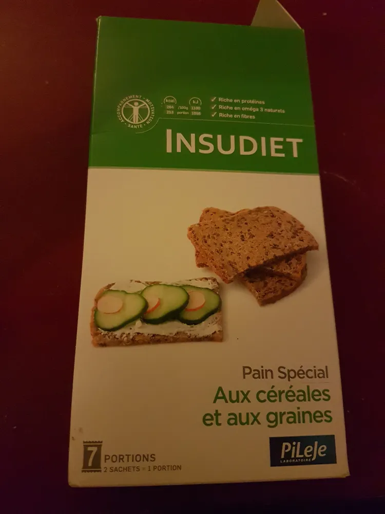 Insudiet Pain Spécial (céréales, Graines) 7 Portions