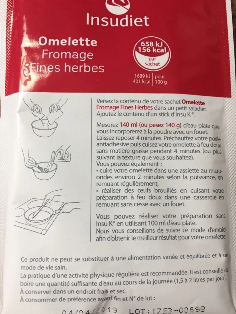 Omelette Fromage Fines Herbes