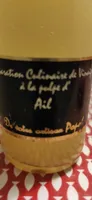 Préparation culinaire de vinaigre a la pulpe d'ail