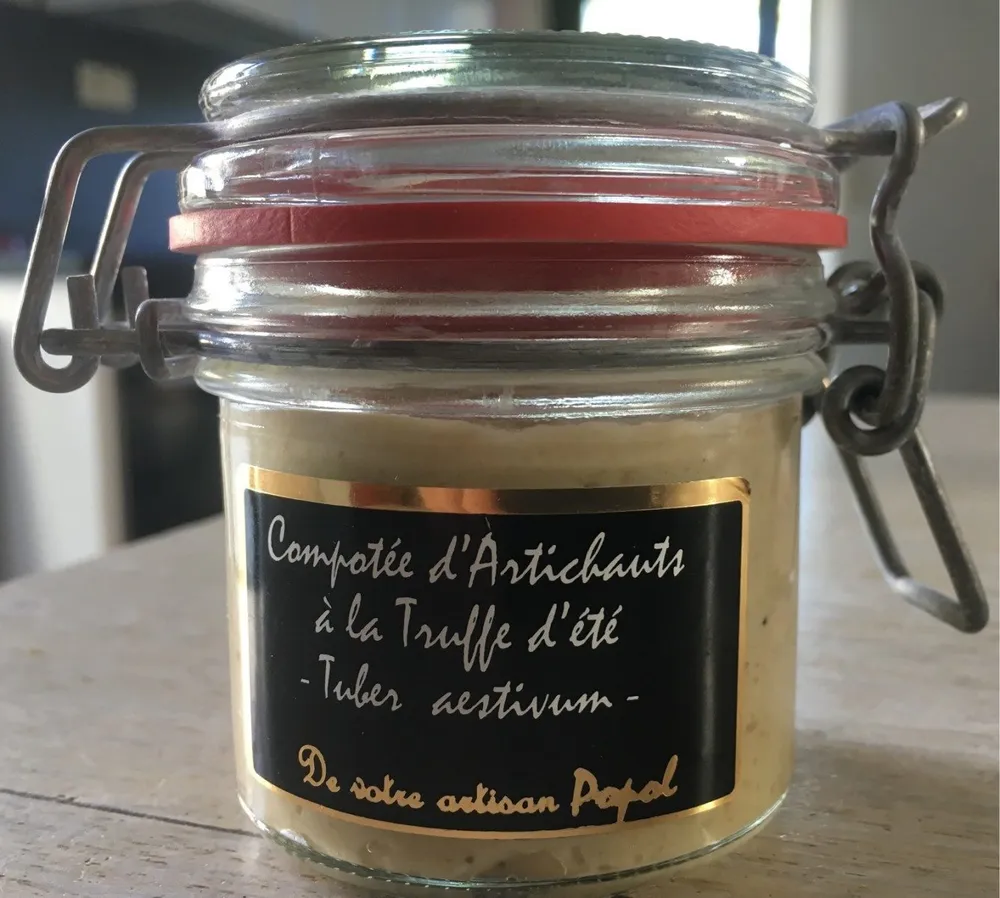 Compotée d'Artichaut à la truffe d'été - Tuber aestivum