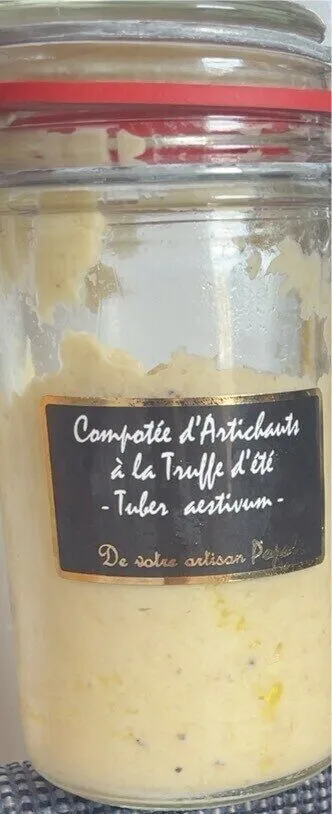 compotée d‘artichauts a la truffd d‘éte