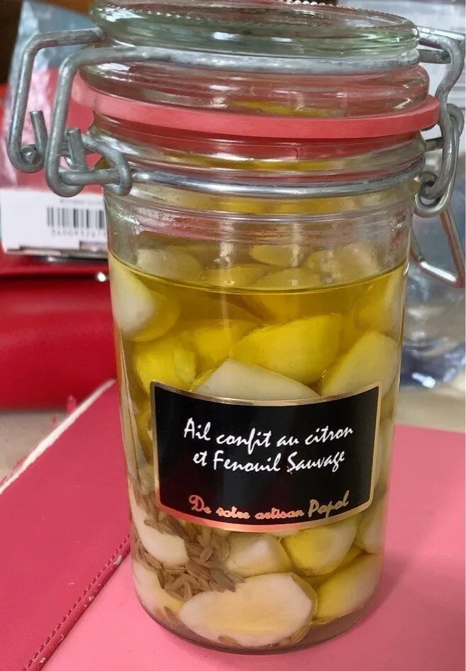 Ail confit au citron et fenouil sauvage