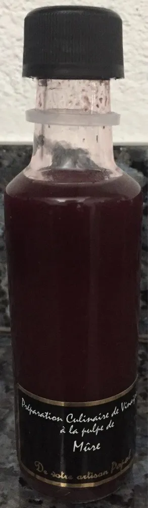 Préparation Culinaire de Vinaigre à la pulpe de Mûre