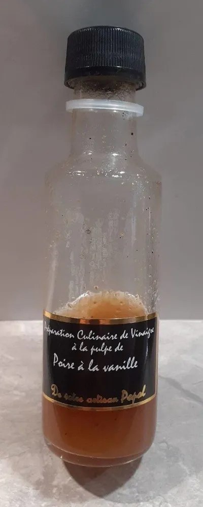 Vinaigre à la pulpe de poire à la vanille