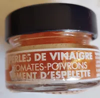 Perles de vinaigre Tomates poivron piment d'espelette