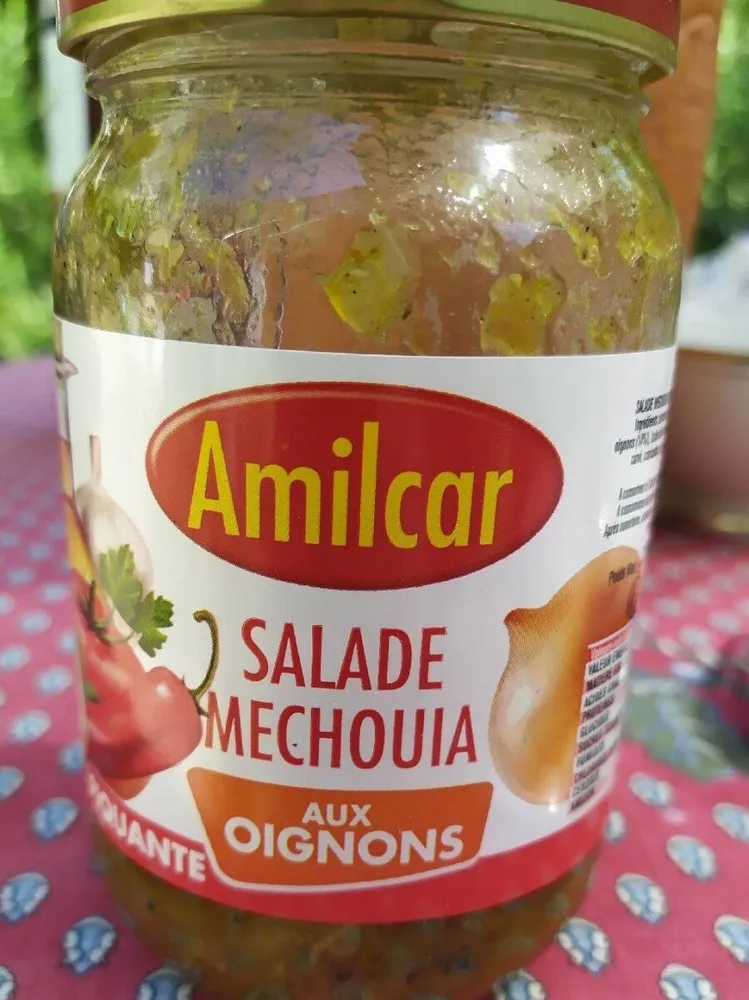Salade mechouia aux oignons - piquante